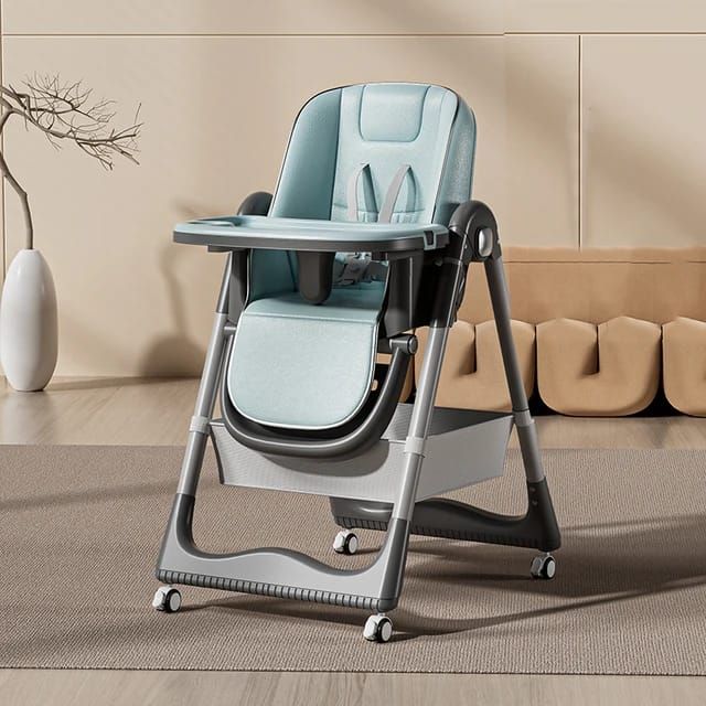 MBaby 3-in-1 Adjustable Baby High Chair – Reclining, Folding & Convertible