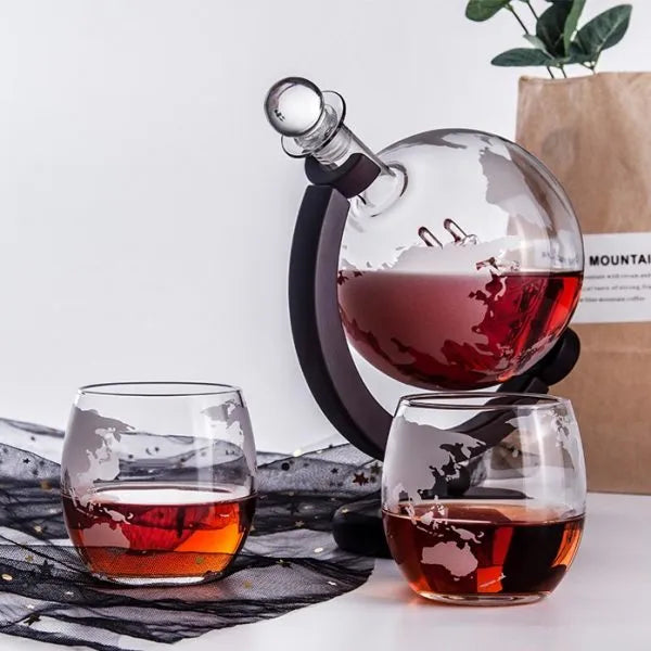 Zion whiskey decanter set